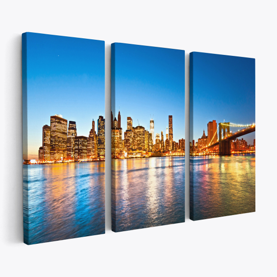 Triptych Canvas Prints - New York