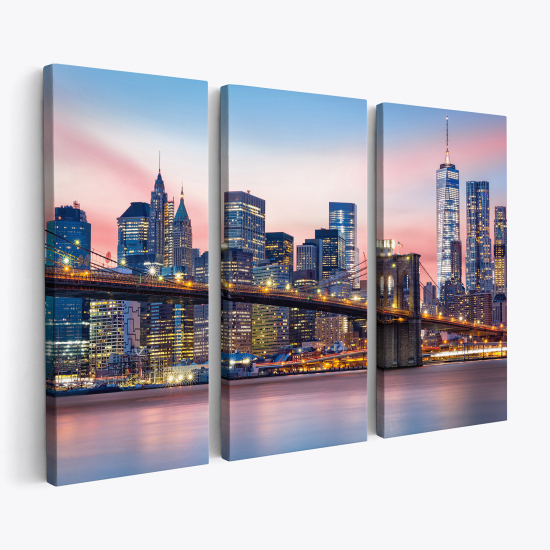 Triptych Canvas Prints - New York