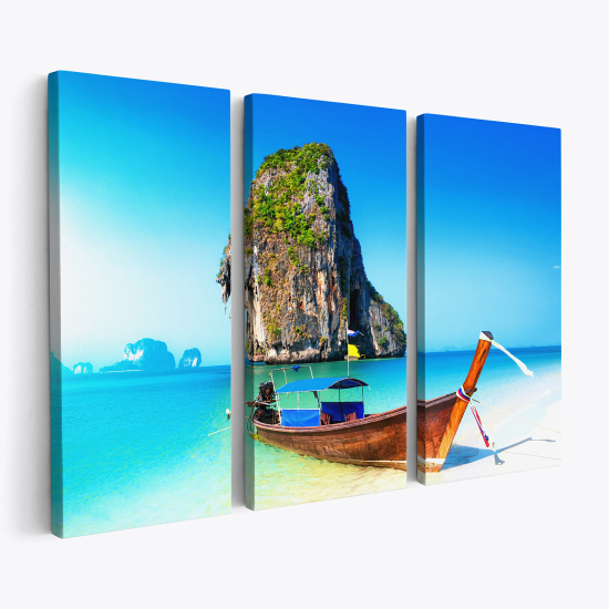 Triptych Canvas Prints - Paradise Phuket Thailand