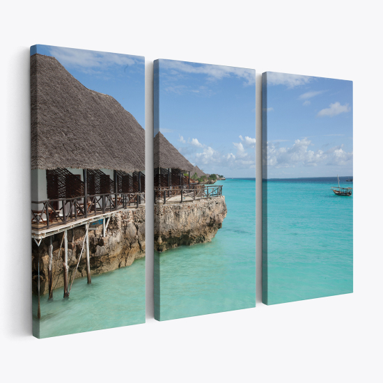 Triptych Canvas Prints - Paradisiacal