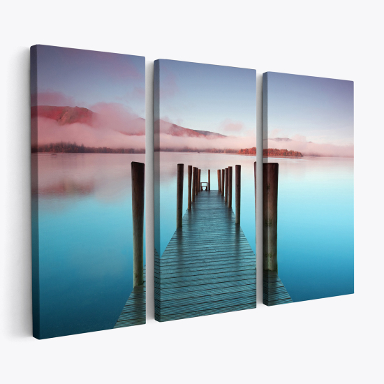 Triptych Canvas Prints - Pontoon