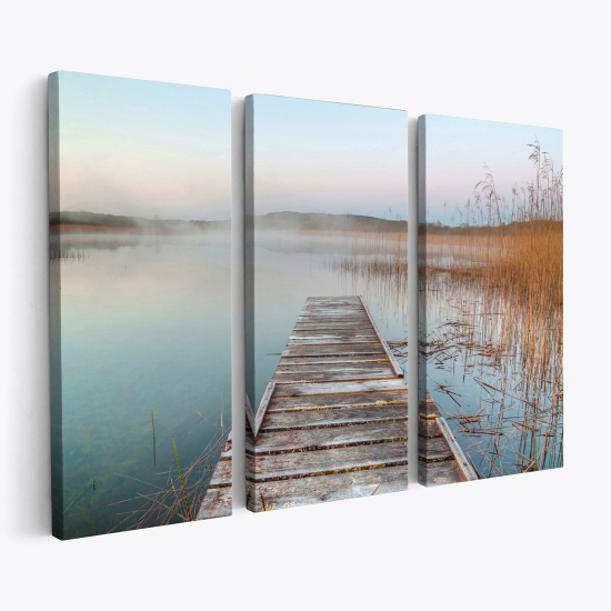 Triptych Canvas Prints - Pontoon