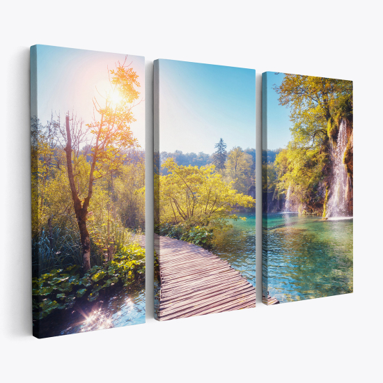 Triptych Canvas Prints - Pontoon