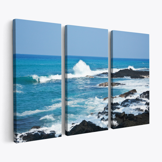 Triptych Canvas Prints - Sea View