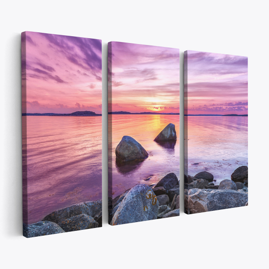 Triptych Canvas Prints - Sea View