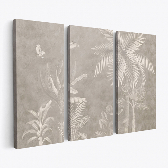 Triptych Canvas Prints - Tropical Forest