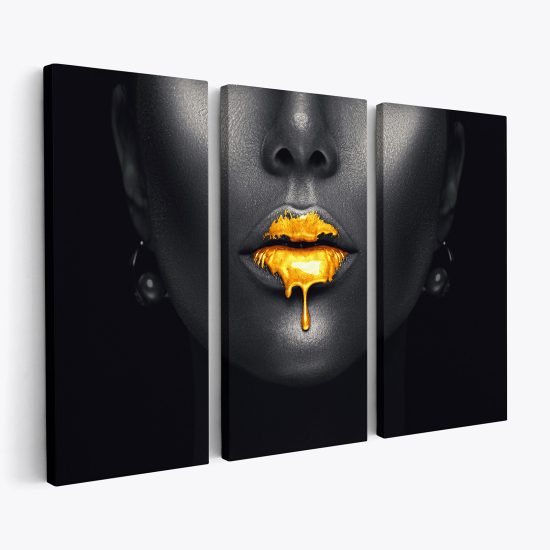 Triptych Canvas Prints - Woman's face