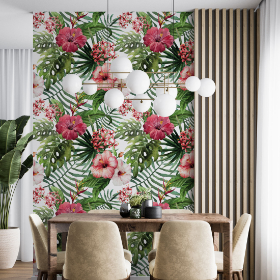 Wall Mural - Wallpaper - Floral pattern