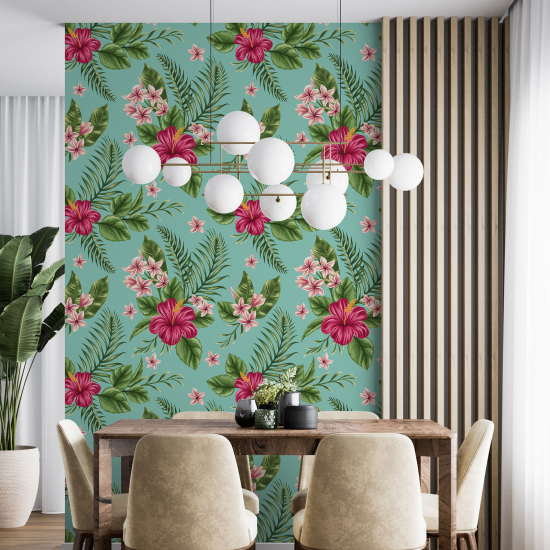 Wall Mural - Wallpaper - Floral pattern