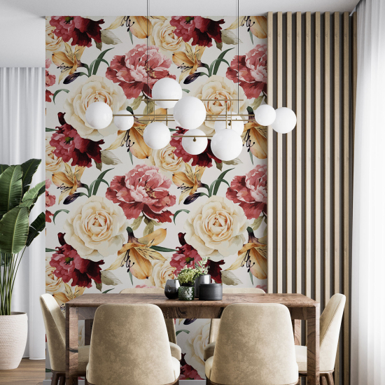 Wall Mural - Wallpaper - Floral pattern