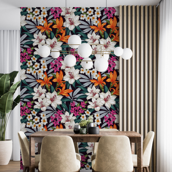 Wall Mural - Wallpaper - Floral pattern