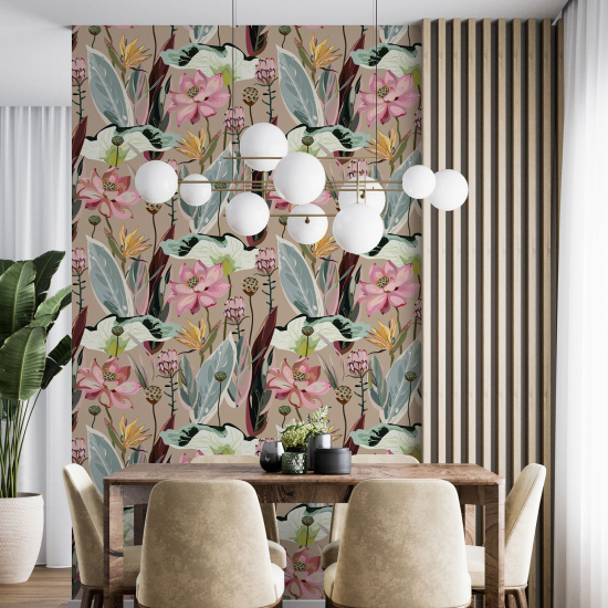 Wall Mural - Wallpaper - Floral pattern