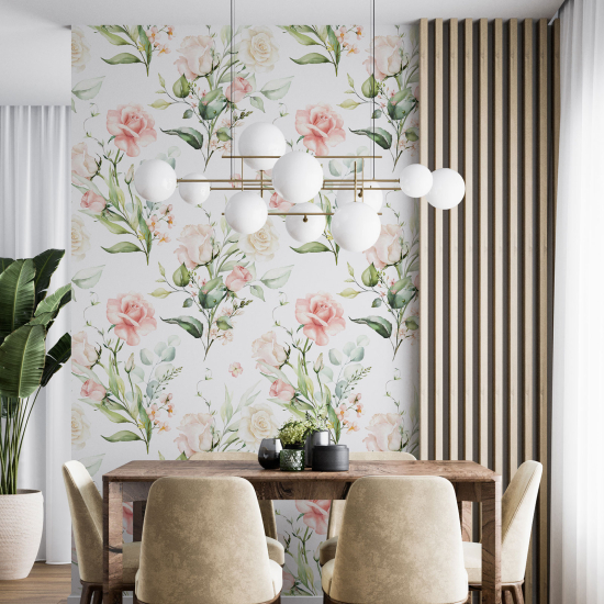 Wall Mural - Wallpaper - Floral pattern