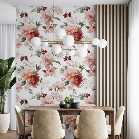 Wall Mural - Wallpaper - Floral pattern