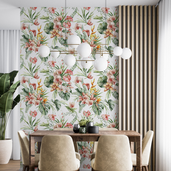 Wall Mural - Wallpaper - Floral pattern