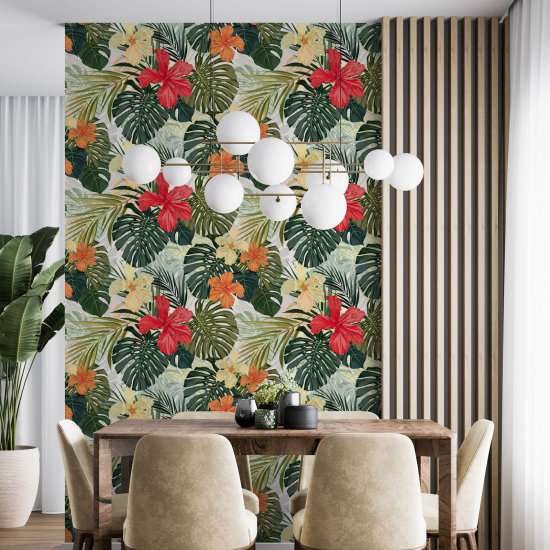 Wall Mural - Wallpaper - Floral pattern