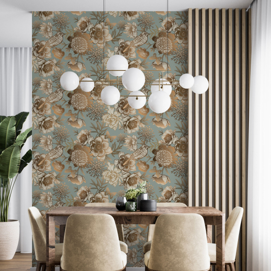 Wall Mural - Wallpaper - Floral pattern