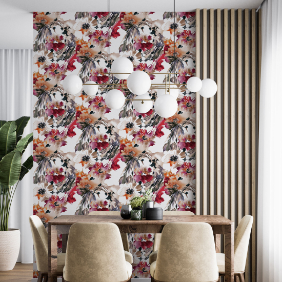 Wall Mural - Wallpaper - Floral pattern