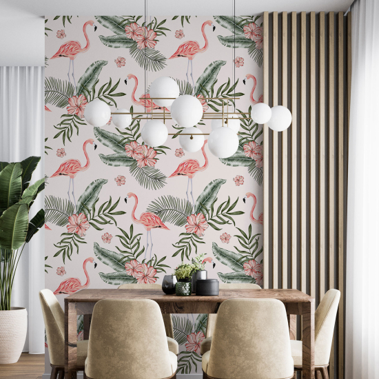 Wall Mural - Wallpaper - Pink Flamingos