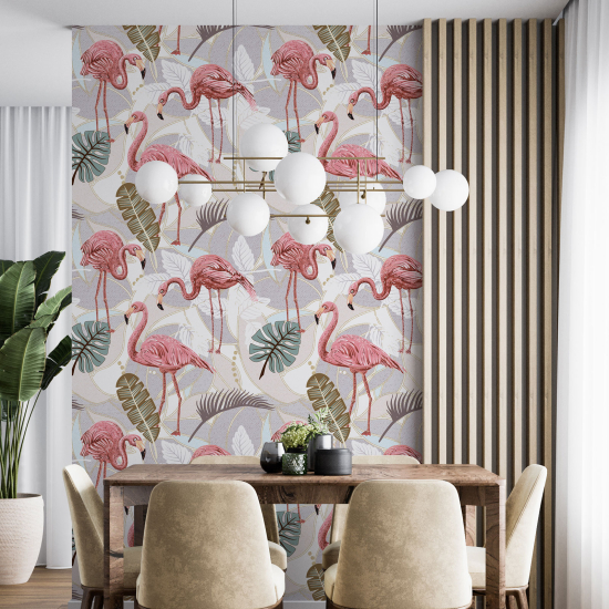 Wall Mural - Wallpaper - Pink Flamingos