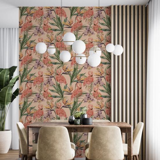 Wall Mural - Wallpaper - Pink Flamingos