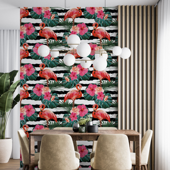 Wall Mural - Wallpaper - Pink Flamingos