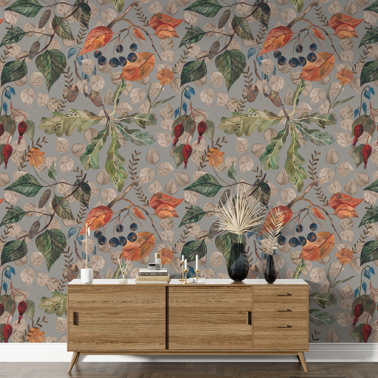 XL Wall Mural - Wallpaper - Botanical pattern