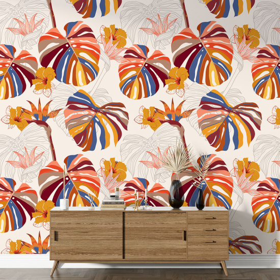 XL Wall Mural - Wallpaper - Botanical pattern