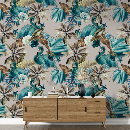 XL Wall Mural - Wallpaper - Flamingos