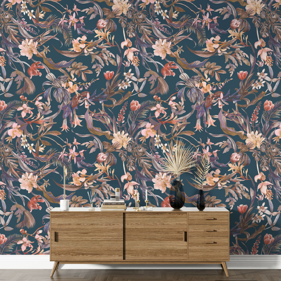 XL Wall Mural - Wallpaper - Floral pattern