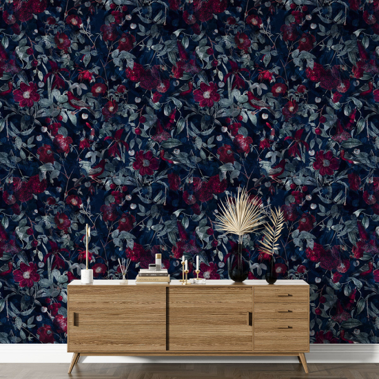 XL Wall Mural - Wallpaper - Floral pattern