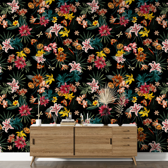 XL Wall Mural - Wallpaper - Floral pattern