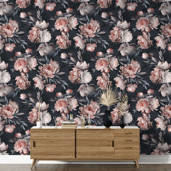 XL Wall Mural - Wallpaper - Floral pattern