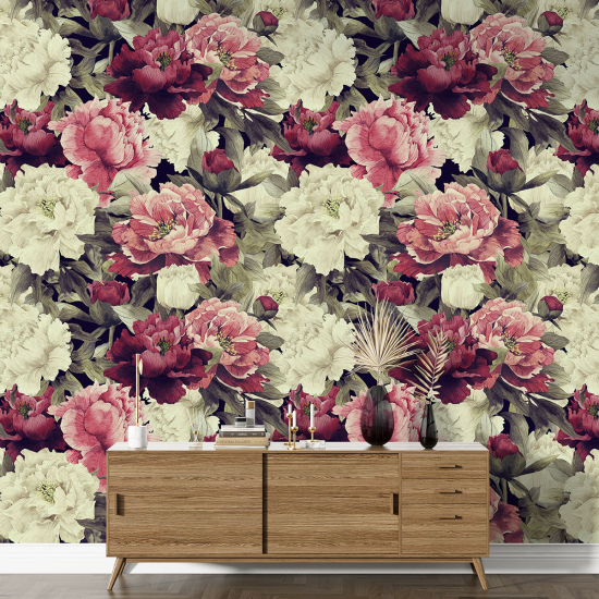 XL Wall Mural - Wallpaper - Floral pattern