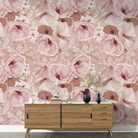 XL Wall Mural - Wallpaper - Floral pattern