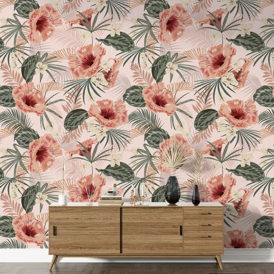 XL Wall Mural - Wallpaper - Floral pattern