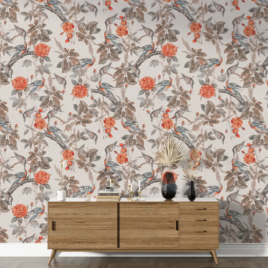 XL Wall Mural - Wallpaper - Floral pattern