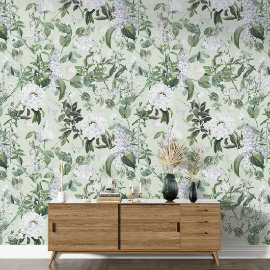 XL Wall Mural - Wallpaper - Floral pattern