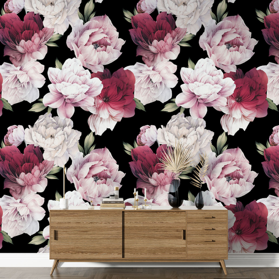 XL Wall Mural - Wallpaper - Floral pattern