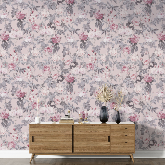 XL Wall Mural - Wallpaper - Floral pattern