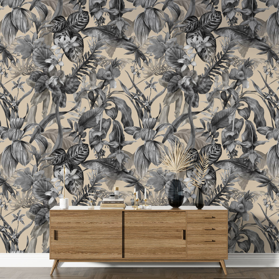 XL Wall Mural - Wallpaper - Floral pattern