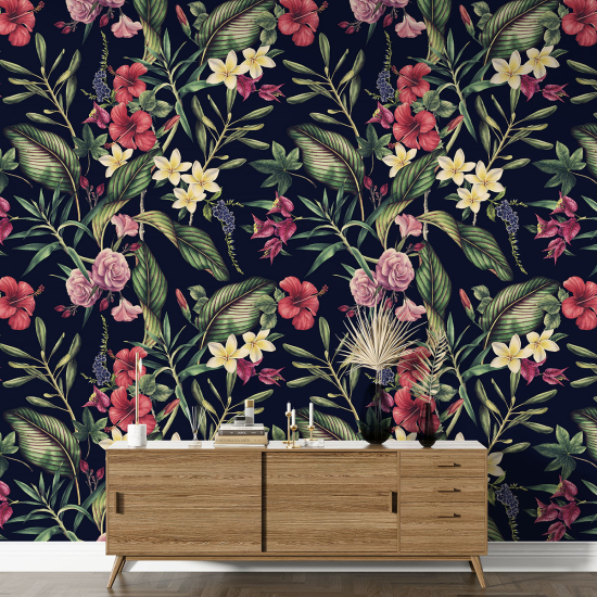 XL Wall Mural - Wallpaper - Floral pattern