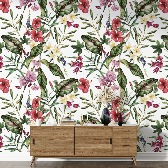 XL Wall Mural - Wallpaper - Floral pattern