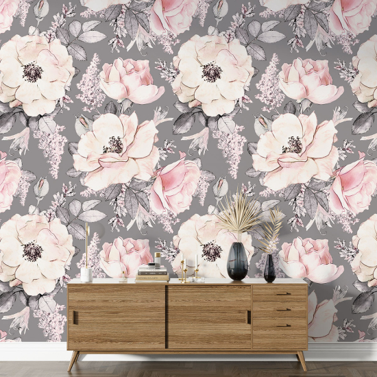 XL Wall Mural - Wallpaper - Floral pattern