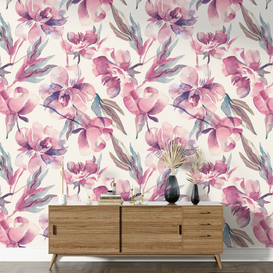 XL Wall Mural - Wallpaper - Floral pattern