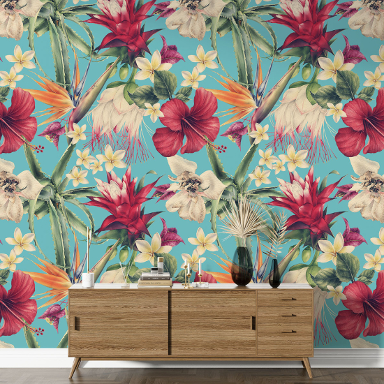 XL Wall Mural - Wallpaper - Floral pattern