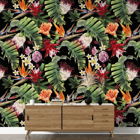 XL Wall Mural - Wallpaper - Floral pattern