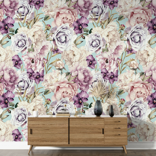 XL Wall Mural - Wallpaper - Floral pattern