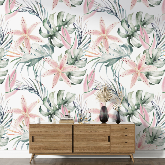 XL Wall Mural - Wallpaper - Floral pattern