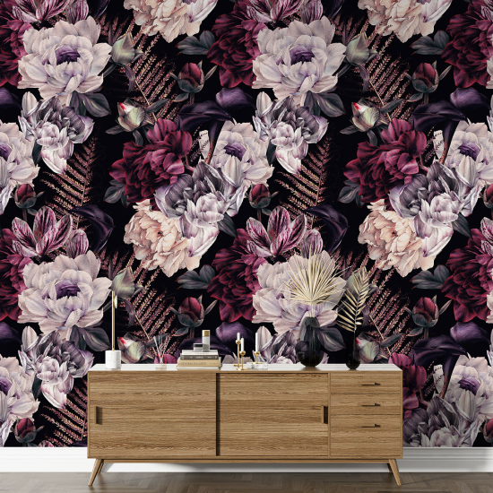 XL Wall Mural - Wallpaper - Floral pattern